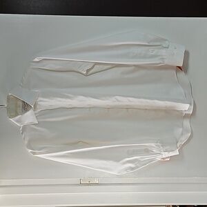 White mens button down shirt